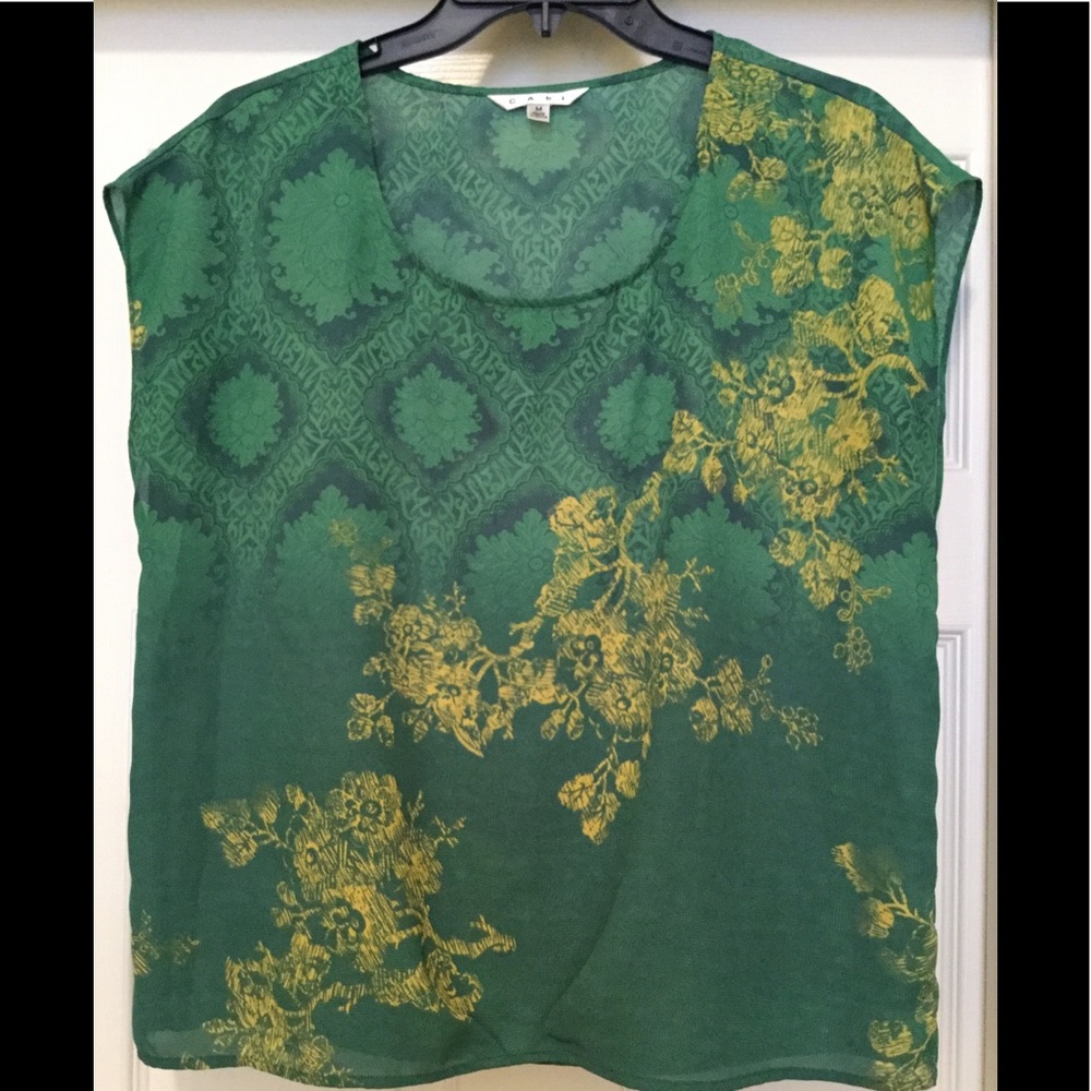 CAbi “GREEN ENVY” Top